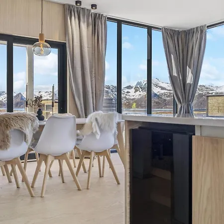 Lyngvaer Aurora Lodge - Jacuzzi - No 03 別荘 Lyngværet